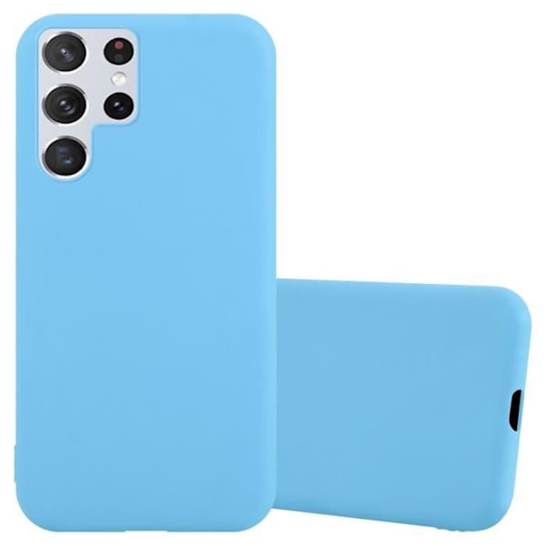 Coque - CADORABO - Samsung Galaxy S22 ULTRA - Silikon TPU - Candy Blå - Stötskydd Candy Blue