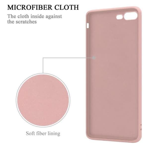 Skyddsfodral för iPhone 7 PLUS / 7S PLUS / 8 PLUS Skyddsfodral i LIQUID PINK Etui Case Cover Ros
