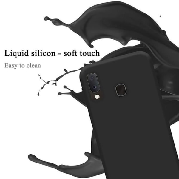 Skyddsskal - CADORABO - Samsung Galaxy A20E - Silikon TPU - Tunn design - Optimal skydd Svart