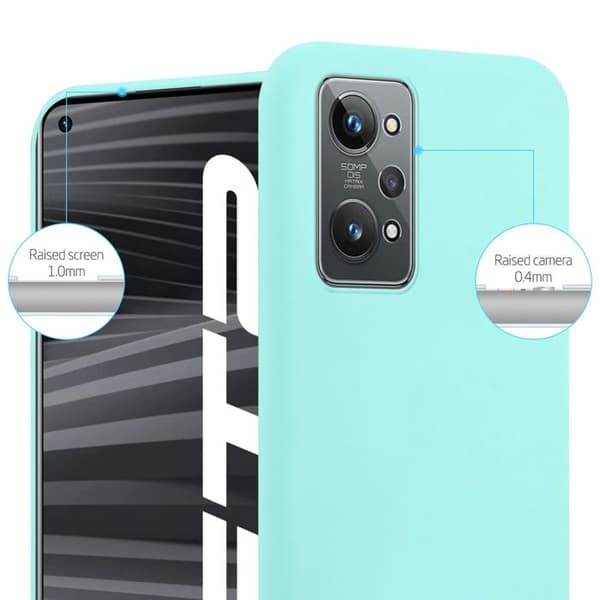 Skyddsskal för Realme GT 2 / GT Neo 2 CANDY BLÅ Stötskyddande Silikon Blå