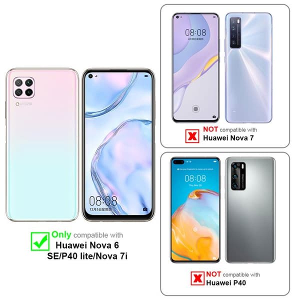 Skyddsfodral för Huawei NOVA 6 SE / P40 LITE / NOVA 7i CANDY MÖRKBLEU Stötskydd Silikon Blå