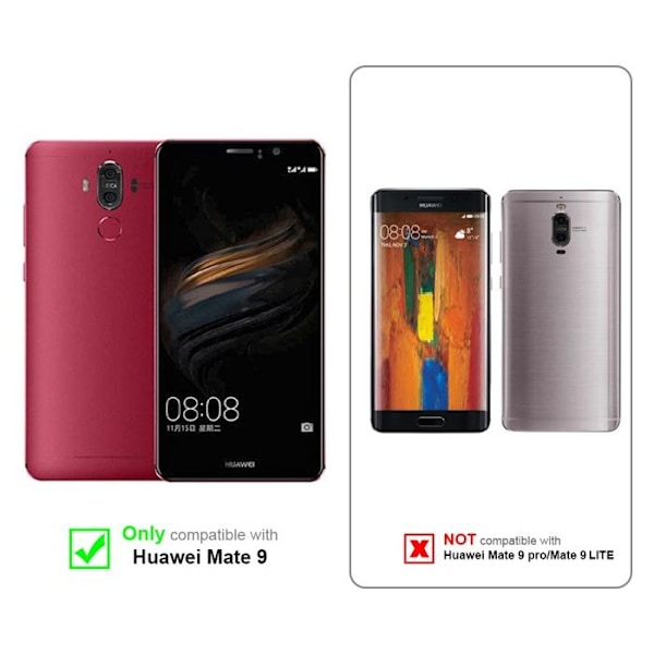 Skyddsskal för Huawei MATE 9 i MARRONE CAPPUCINO med ställfunktion kastanj