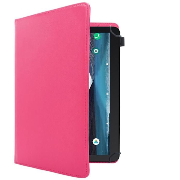 Skyddsfodral för Lenovo Tab E10 (10.1) Etui i ROSA Hölster Case Cover 360 graders skydd i konstläder Plånbok Wallet Rosa