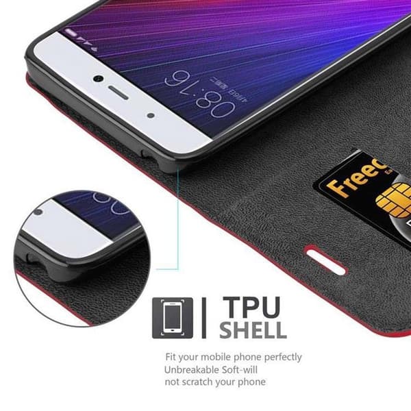 Fodral för Xiaomi Mi 5s Skal i ÄPPLE RÖD Röd
