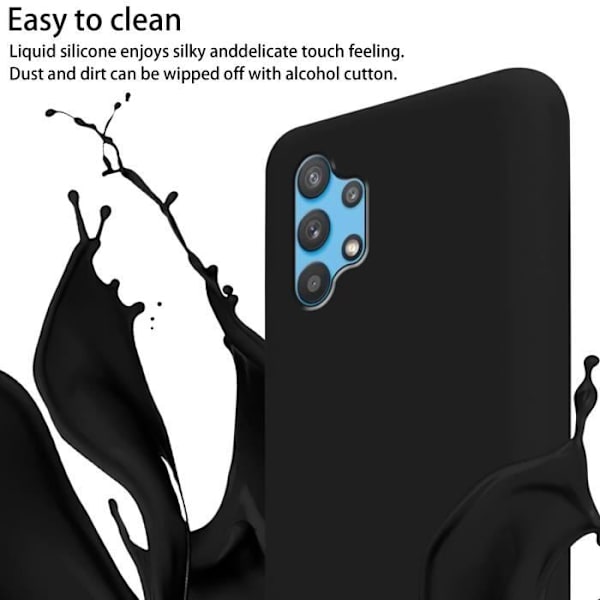 Telefonfodral - CADORABO - Samsung Galaxy A32 4G - TPU silikon - Justerbar sladd - Optimalt skydd Svart