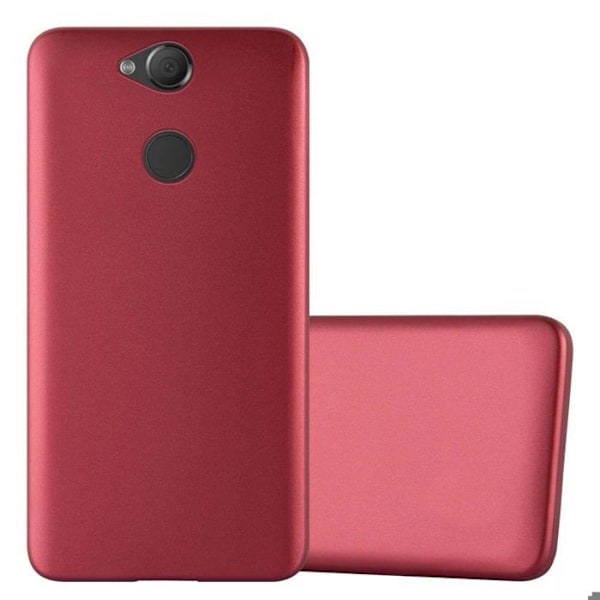 Telefonfodral - Cadorabo - Sony Xperia XA2 - Metallisk Röd - TPU-skydd - Ultra Tunn Röd
