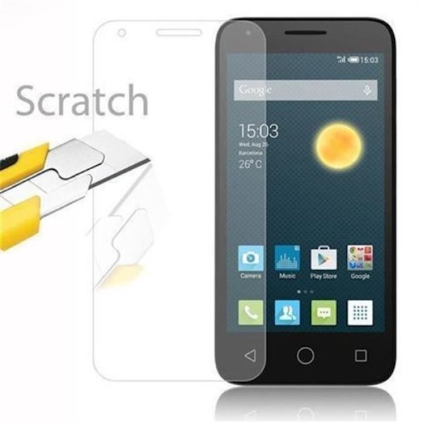Cadorabo Skärmskydd för Alcatel PIXI 3 (5 tum) 0,3 mm rundade hörn HÖG TRANSPARENS härdat glas
