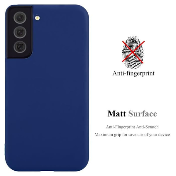 Fodral för Samsung Galaxy S22 PLUS Fodral i CANDY DARK BLUE Fodral Skydd Silikon TPU Fodral