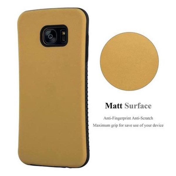 Coque - CADORABO - Samsung Galaxy S7 EDGE - GULD BRUN - Liten Midja - TPU Gel Silikon BRUNT GULD