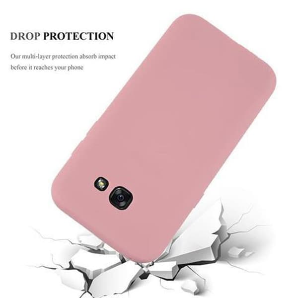 Skyddsfodral för Samsung Galaxy A5 2017 CANDY ROSE VIF Stötabsorberande Silikon Ros