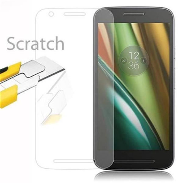 Cadorabo skärmskydd för Motorola MOTO E3 0,3 mm rundade hörn HÖG GENOMSYN härdat glas Transparent