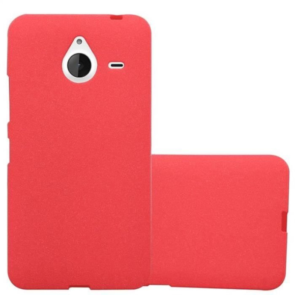 Cadorabo Fodral fungerar med Nokia Lumia 640 XL i FROST RED - Stötsäker och reptålig TPU silikonhölje - Ultra Slim
