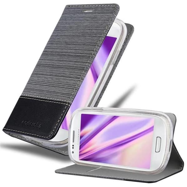 Skyddsfodral för Samsung Galaxy S3 MINI i GRÅSVART Stötskyddande Etui Grå