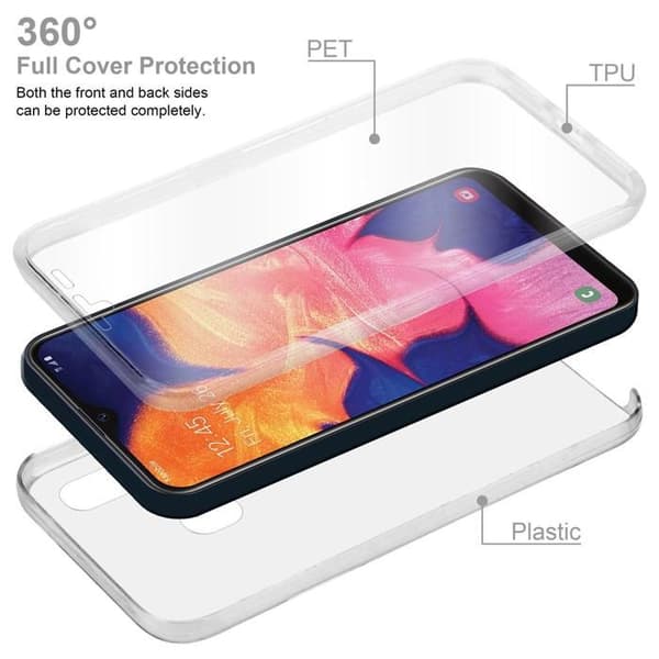 Transparent skydd för Samsung Galaxy A10e / A20e Vit