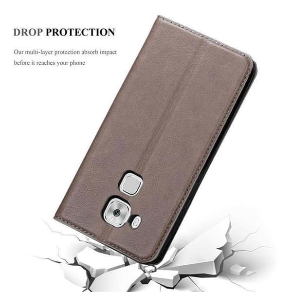 Etui för Huawei NOVA PLUS Fodral i MÖRK BRUN brun