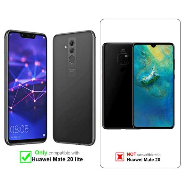 Transparent skydd för Huawei MATE 20 LITE, helskydd Vit