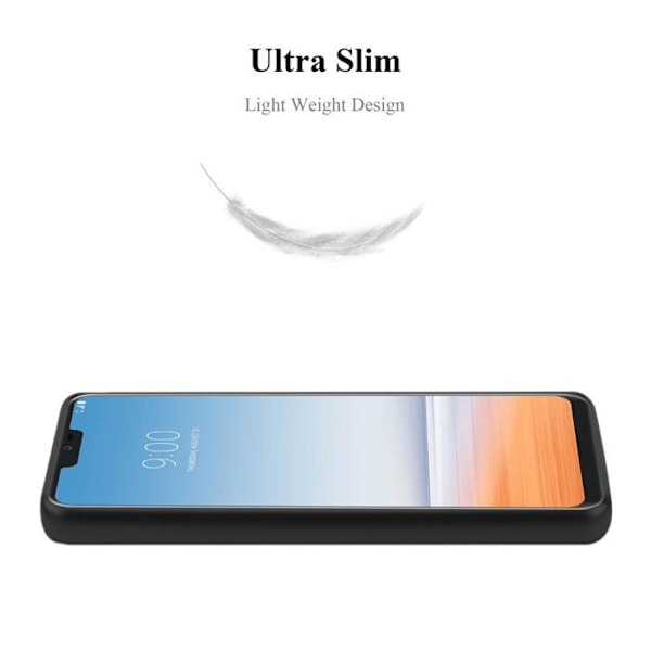 Fodral för LG G7 ThinQ / FIT / ONE Fodral i SVART METALLIC Fodral Skydd Silikon TPU Matt Fodral Svart