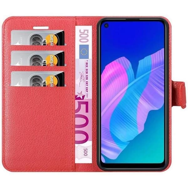 Fodral för Huawei P40 LITE E i KIRSCHRÖD Röd