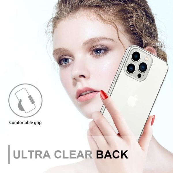 Coque - CADORABO - Apple iPhone 14 PRO MAX - Skydd 360° - Transparent Silikon - Mjuk Transparent