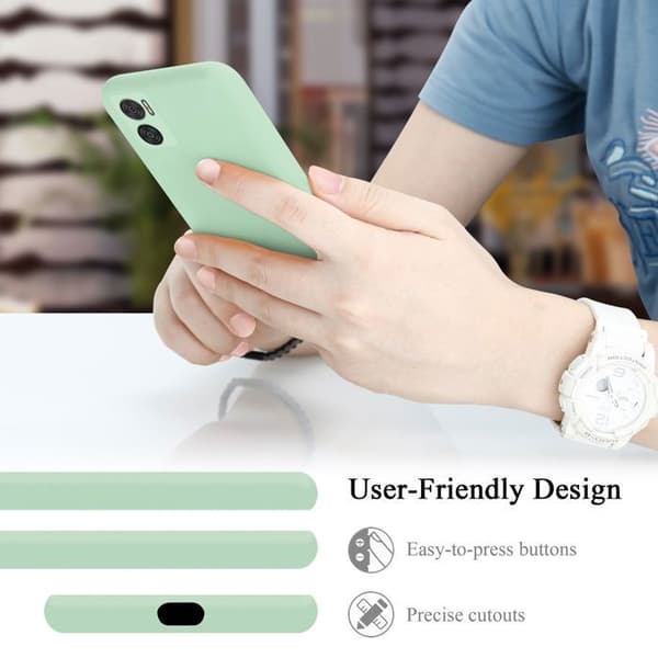 Skal för Motorola MOTO E22 / E22i Stötabsorberande i LIQUID LIGHT GREEN Grön