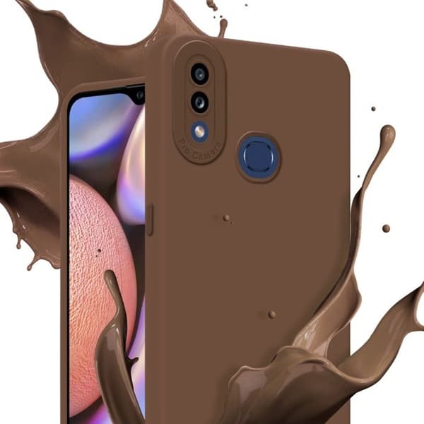 Skyddsfodral för Samsung Galaxy A10s / M01s i FLUID BRUN Stötsäker brun