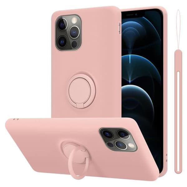 Skal för iPhone 13 PRO i LIQUID PINK Stötskydd Ros