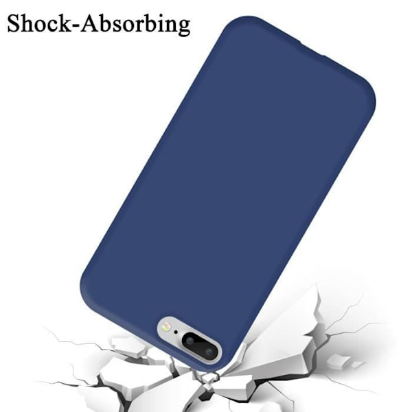 Fodral för iPhone 7/7S/8 PLUS - CADORABO - Silikon TPU - Mjuk skydd - Tunn design - Färg Blå Blå