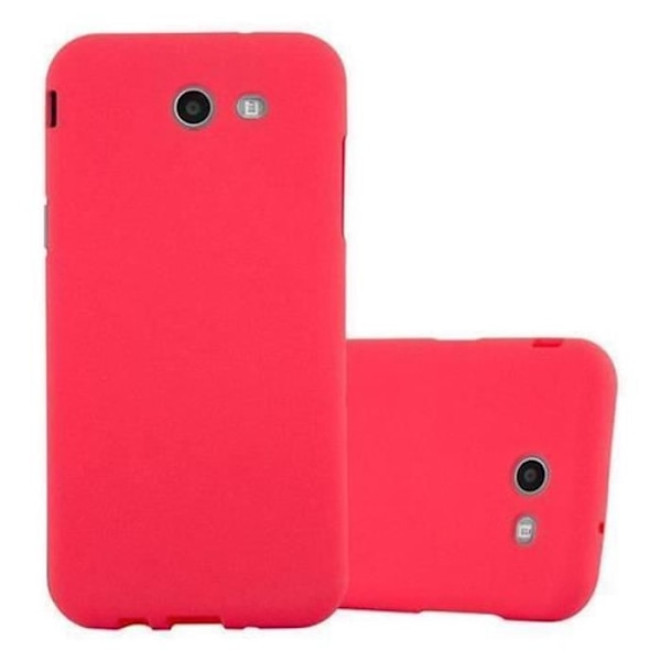 Samsung Galaxy J5 2017 (7) US Version Fodral i RED FROST av Cadorabo (FROST Design) Ultratunt mjukt silikongel TPU-fodral