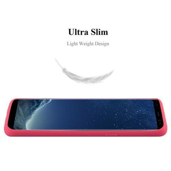 Skyddsskal för Samsung Galaxy S8 CANDY RÖD Stötsäker Silikon Röd