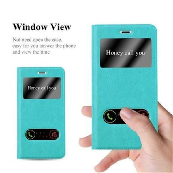 Nokia 3-fodral i MINT TURQUOISE från Cadorabo (Design VIEW) Helt skyddsfodral med flip flik, horisontellt stativ och