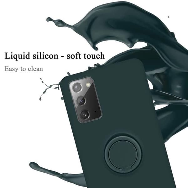 Skyddsfodral för Samsung Galaxy NOTE 20 i LIQUID GREEN Stötabsorberande skydd Grön