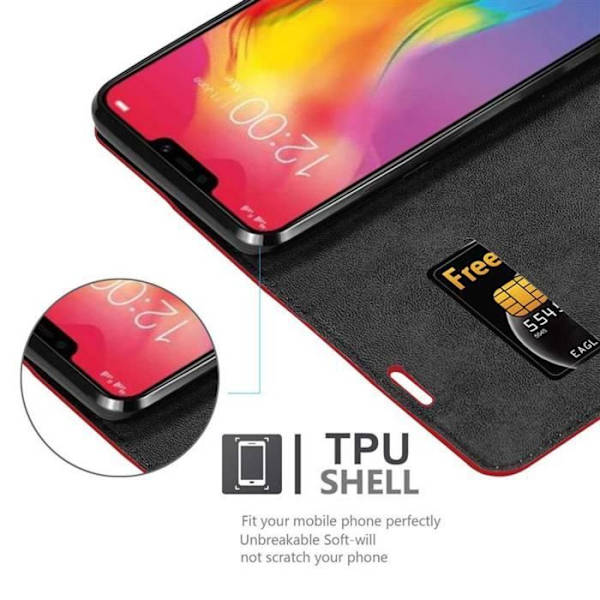 Fodral till Vivo Y83 i APPLE RED Cadorabo Cover Protection magnetisk stängning ÄPPELRÖD