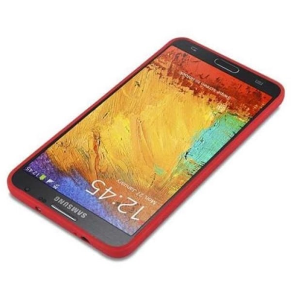 Samsung Galaxy NOTE 3 Fodral CANDY RED Cadorabo DESIGN CANDY Cover TPU Silikonskydd Fodral Skal Ultra Slim Bumper