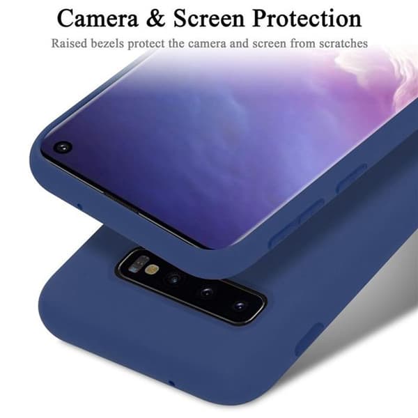 Skyddsskal för Samsung Galaxy S10 4G Stötabsorberande i LIQUID BLUE Blå