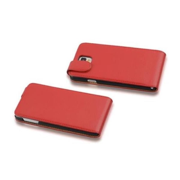 Cadorabo Fodral Samsung Galaxy NOTE 3 DESIGN FLIP Style Fodral Fodral Fodral konstläder Struktur KÖRSBÄRSRÖD
