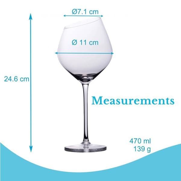 Set med 2 röda vinglas 470 ml - modern kant, diskmaskinssäker Vit