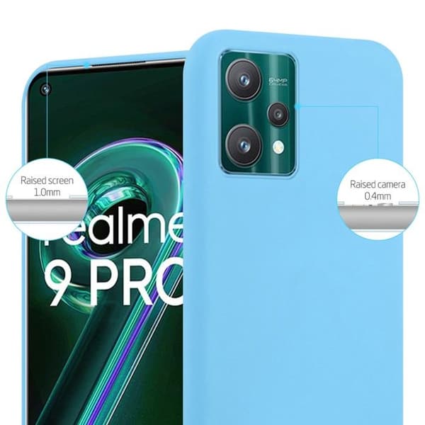 Skyddsfodral för Realme 9 5G / 9 PRO / V25 / Q5 / OnePlus Nord CE 2 LITE 5G CANDY BLÅ Stötskydd Silikon Blå