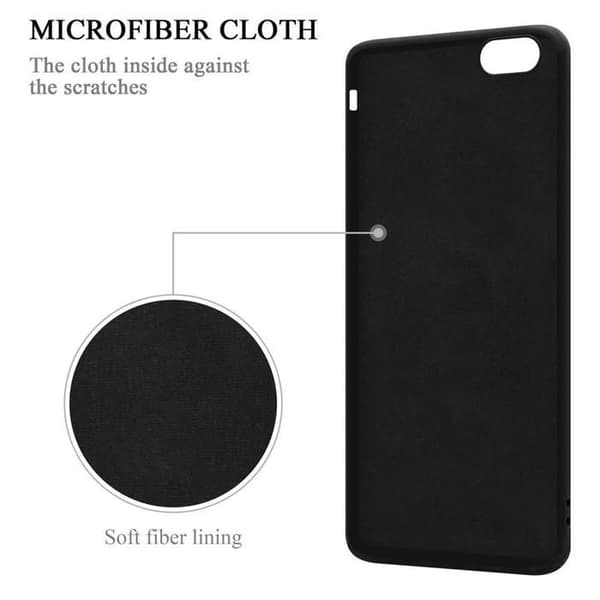 Skal för iPhone 6 PLUS / 6S PLUS i LIQUID BLACK Stötabsorberande skydd Svart