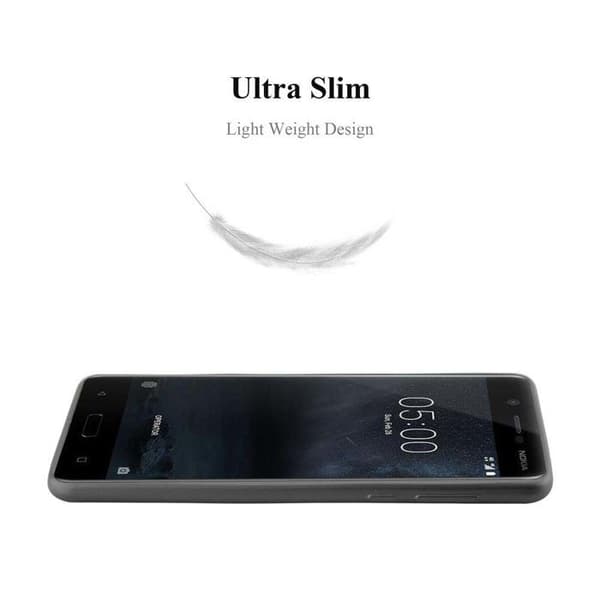 Skyddsfodral för Nokia 5 2017 Skyddsfodral i MATTSILVER Metallic Design Grå