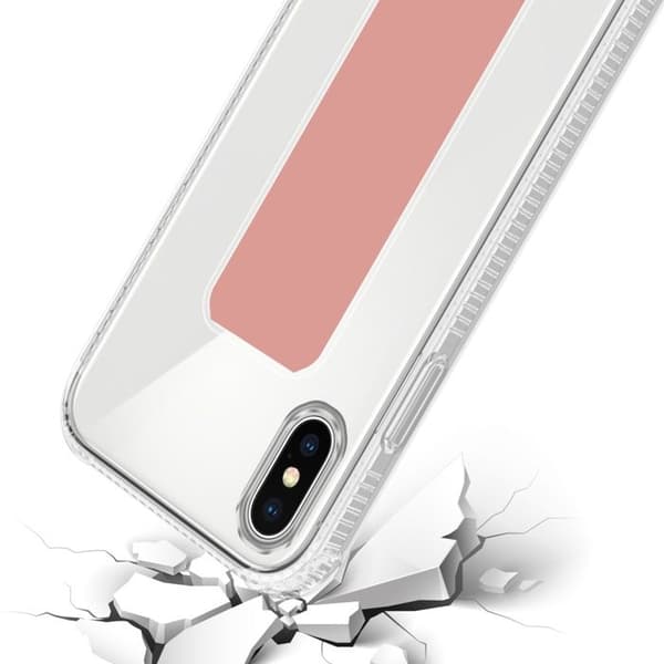 iPhone XS MAX ROSA skal med stöd och ställfunktion Ros