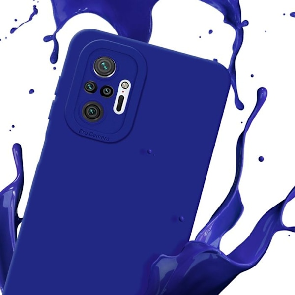 Skyddsfodral för Xiaomi RedMi NOTE 10 PRO i FLUID BLÅ Silikon TPU flexibelt skyddsfodral. Blå