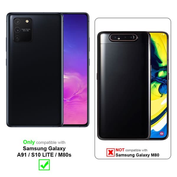 Transparent skydd för Samsung Galaxy A91 / S10 LITE / M80s Vit