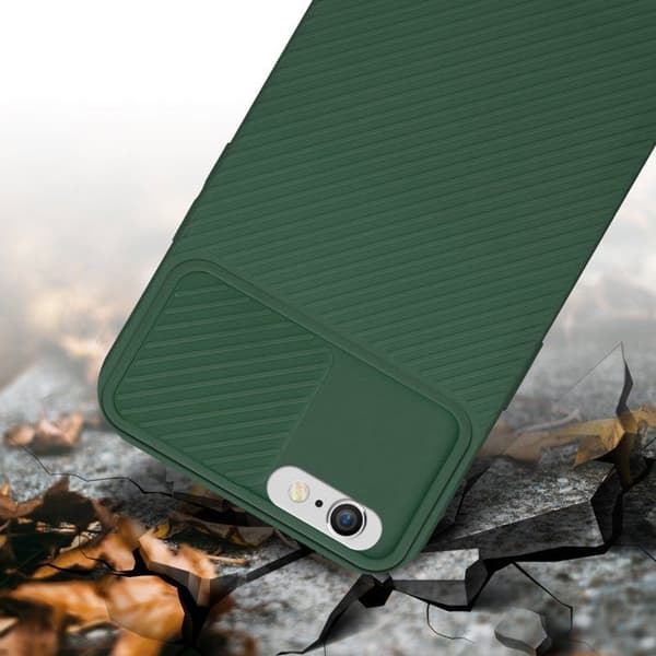 Skal för iPhone 6 PLUS / 6S PLUS i Grön Godis med skydd för kameran Grön