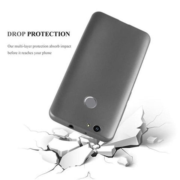Coque för Huawei NOVA Fodral i METALLIC GRÅ Etui Case Cover Skydd Silikon TPU Cover matt Grå