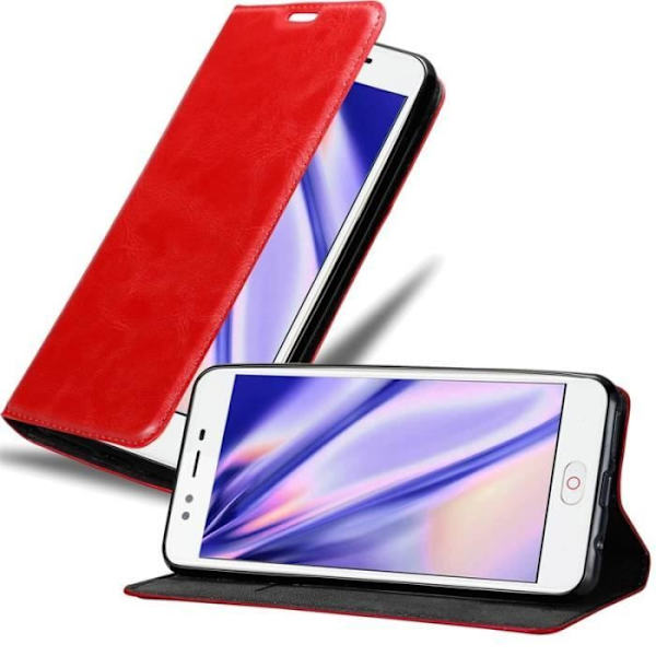 Cadorabo Fodral till ZTE Nubia M2 LITE i APPLE RÖD