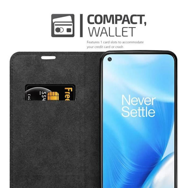 Coque - CADORABO - OnePlus Nord N200 5G - Housse Book - Silikon TPU - Svart Natt NATTSVART