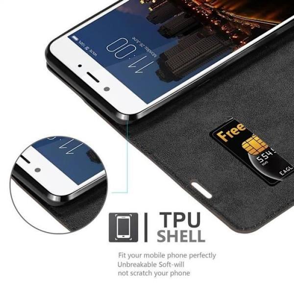 Cadorabo Fodral till ZTE Nubia N2 i KAFFEBRUNT