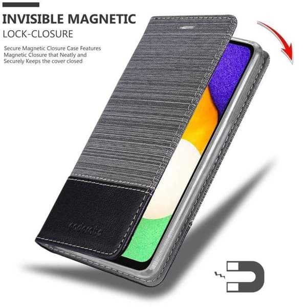 Skyddsfodral för Samsung Galaxy A13 5G i GRÅSVART Stötskyddande Etui Grå