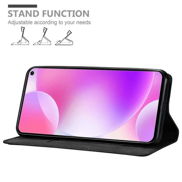 Etui - CADORABO - RedMi K30 / K30i 5G - Svart - Magnetisk stängning - Ställfunktion Svart