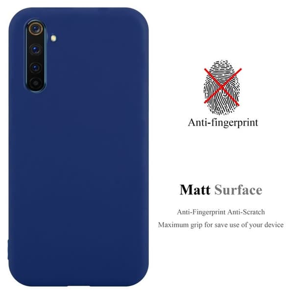 Skyddsfodral för Realme 6 PRO CANDY MÖRKBLAU Stötsäker Silikon Blå